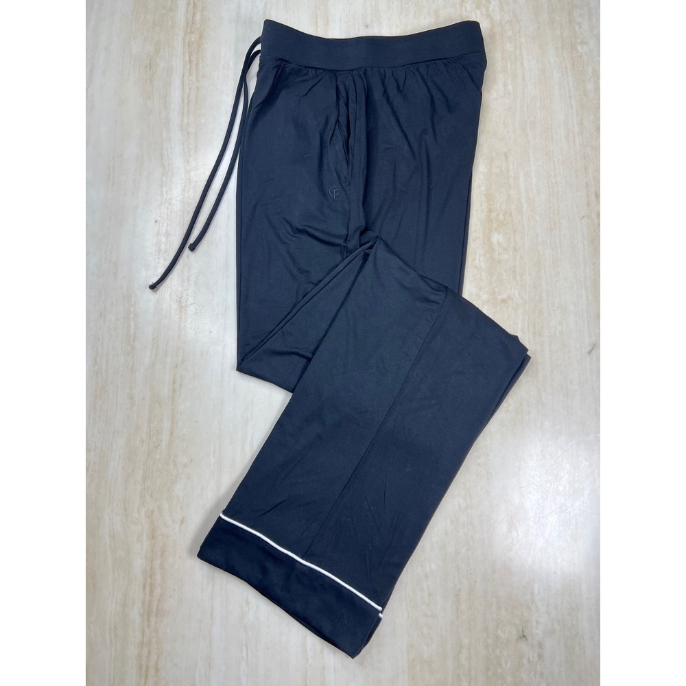 Cozy Earth Bamboo Pajama Pants Black White Piping Wide Leg XS CEW0011 - Picture 4 of 13